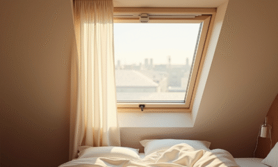 Chambre cosy avec Velux moustiquaire et lumière naturelle