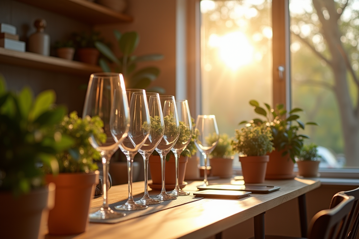 verres élégants