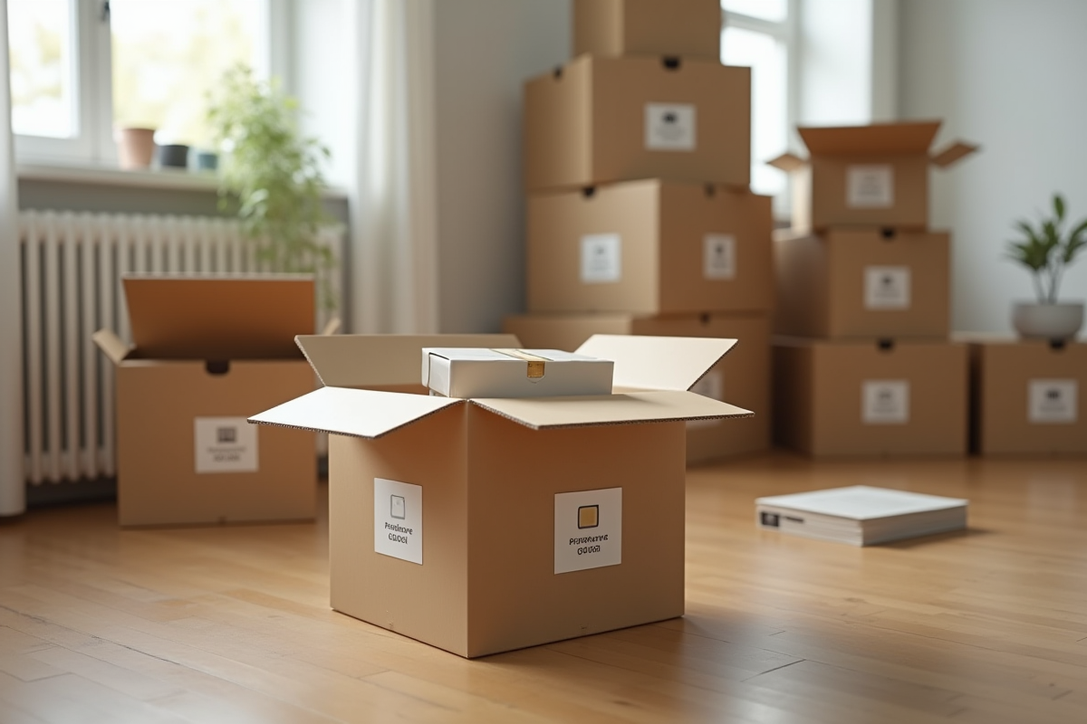 déménagement cartons